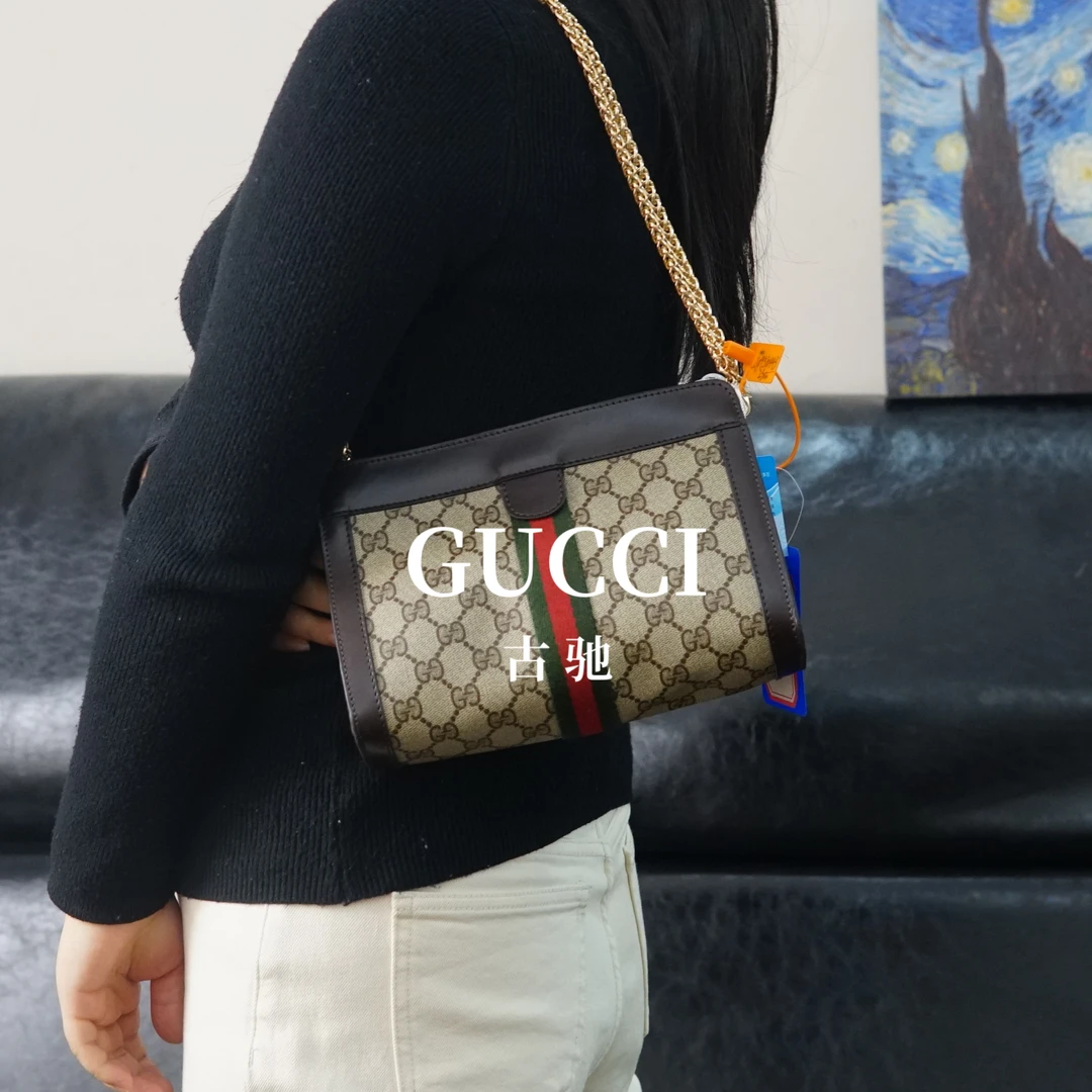 95新 GUCCI/古驰 老花链条包/JJ09510443/0443/K