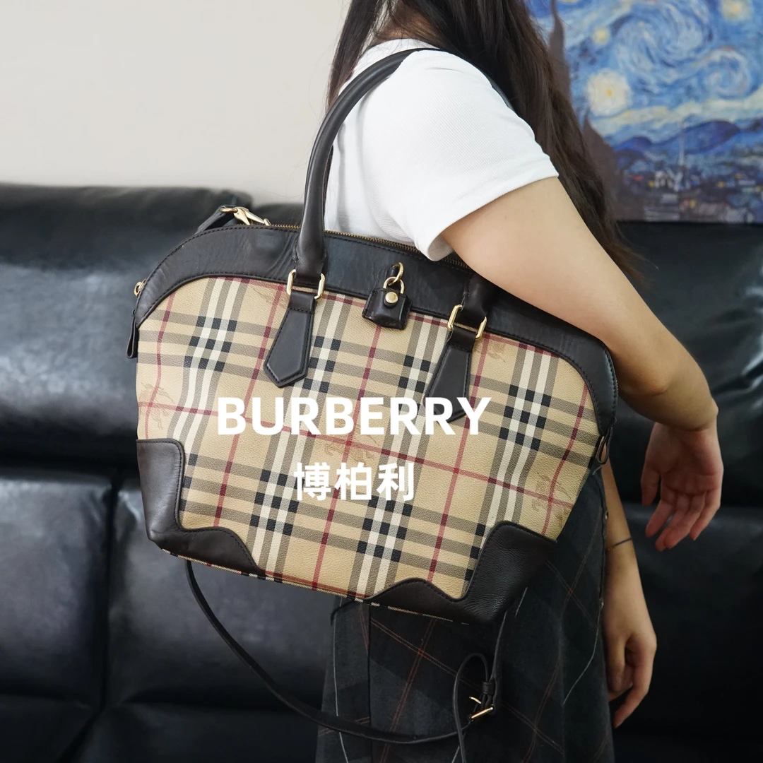 95新 BURBERRY/博柏利 巴宝莉/格纹斜挎包/MM10622534/2534