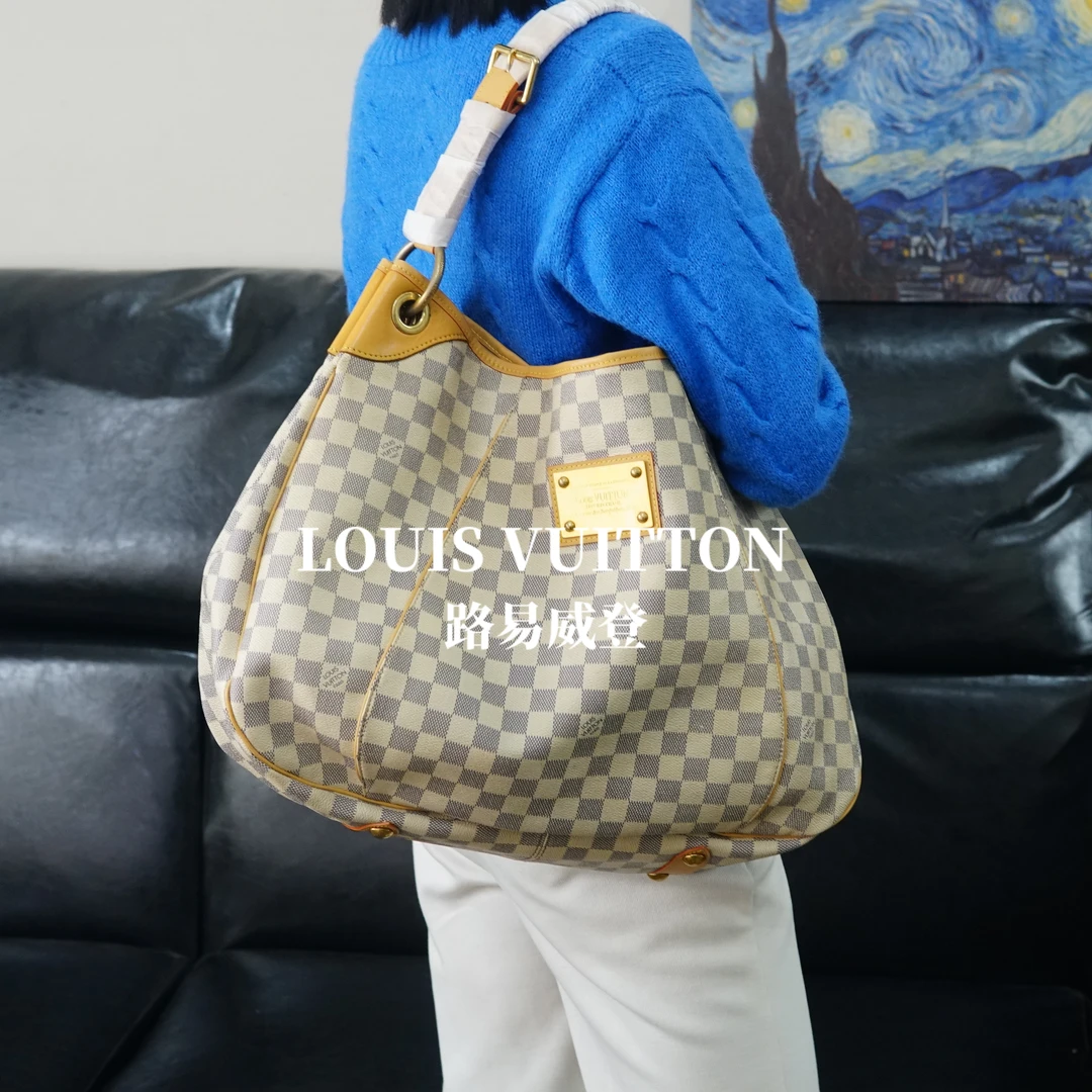 95新 LouisVuitton/路易威登 白棋盘格南瓜包/BB09823009/3009