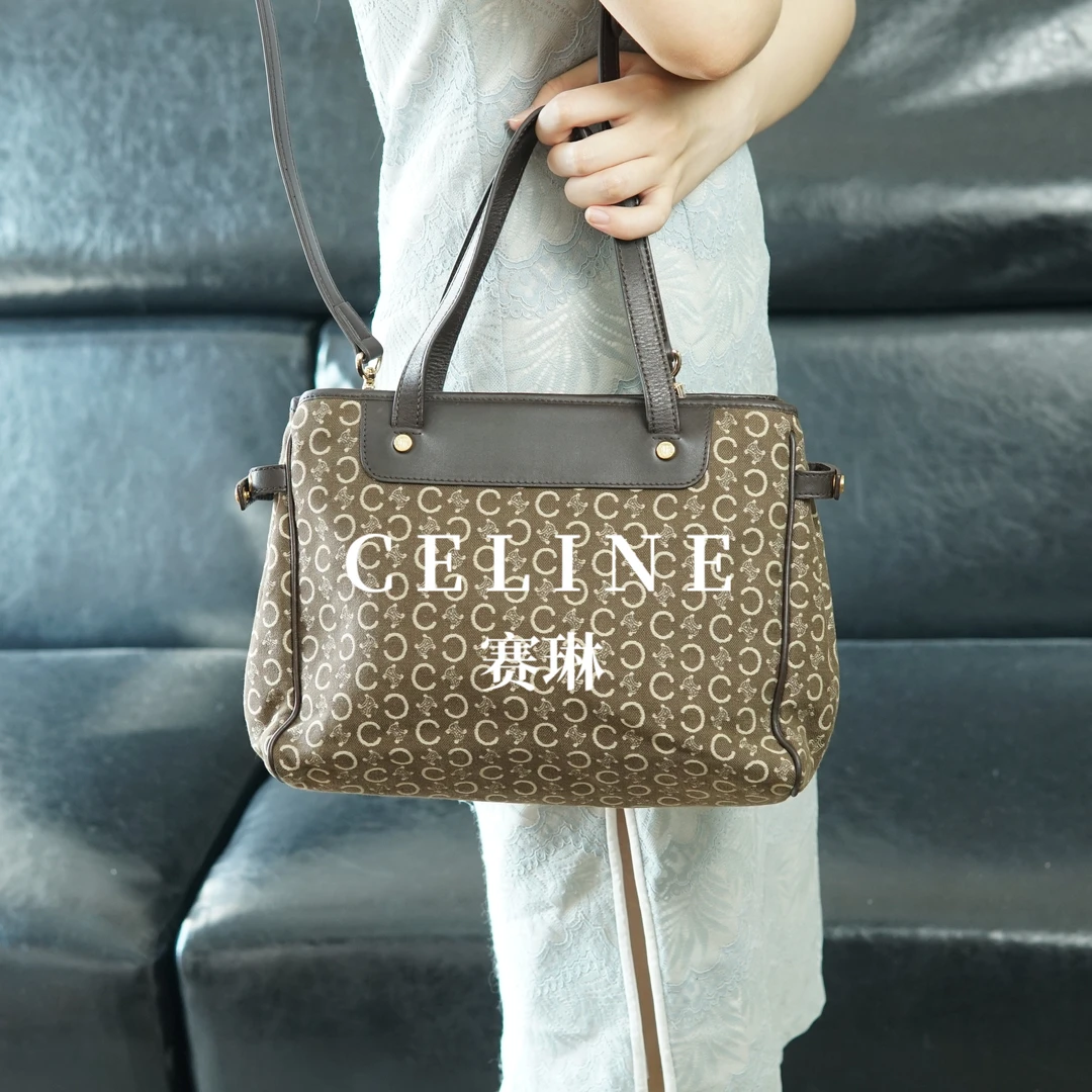 95新 Celine/思琳 celine/拼皮斜挎包/XD08625049/5049