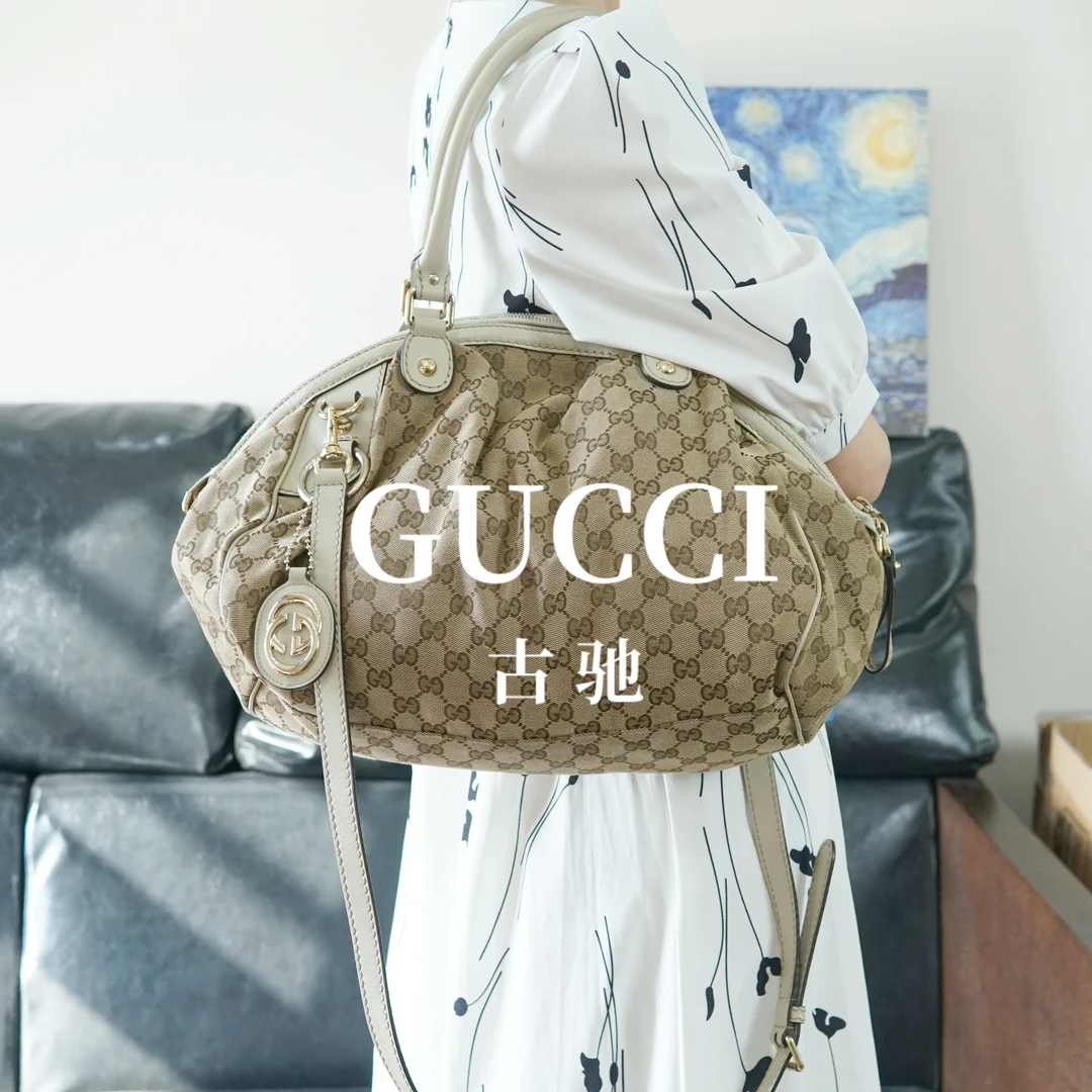 95新 GUCCI/古驰 饺子单肩包/BD10601033/1033