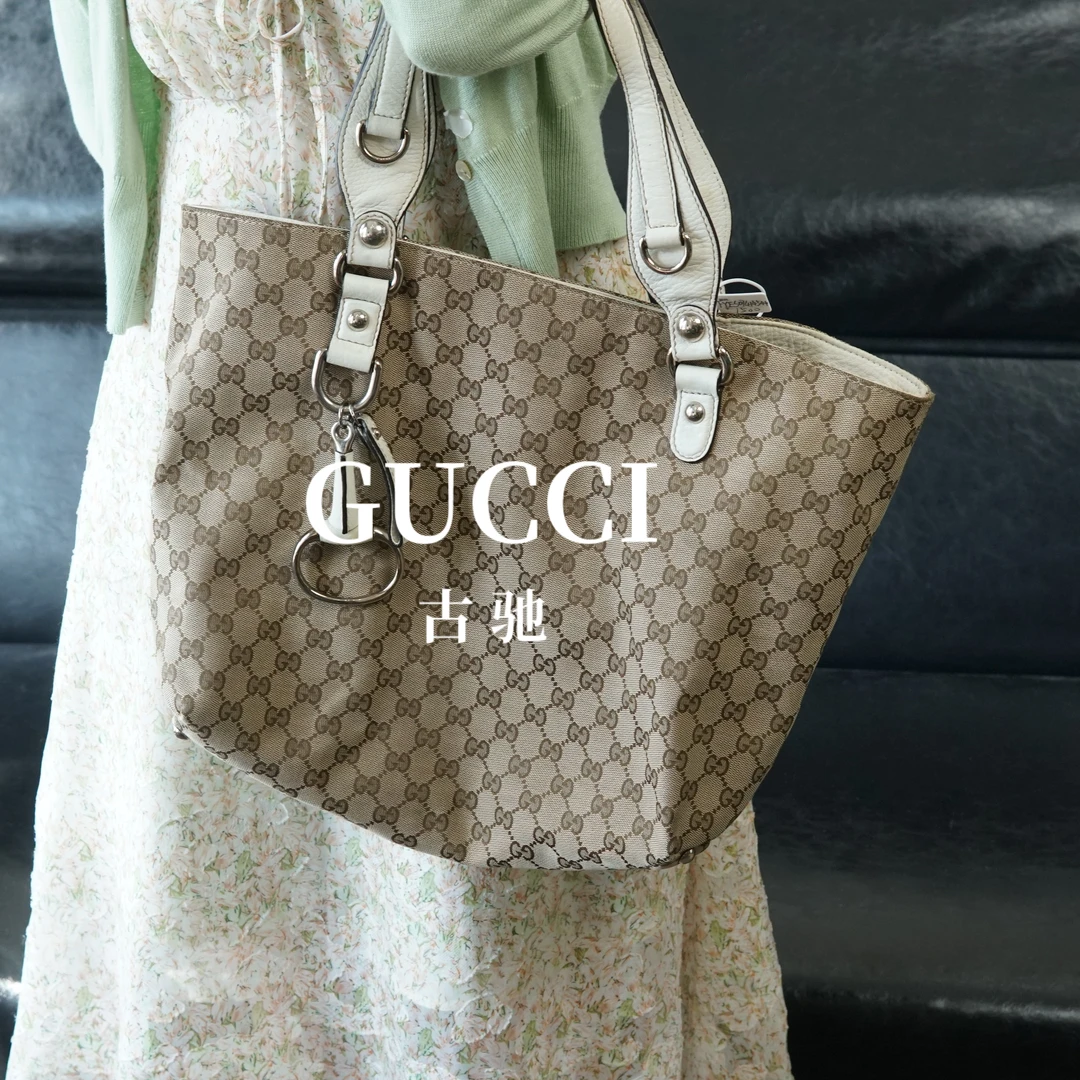 95新 GUCCI/古驰 老花单肩托特包/FYES07414544/4544