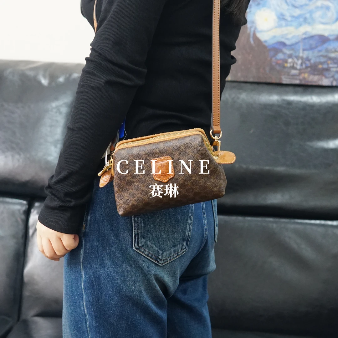 95新 Celine/思琳 老花斜挎包/F3SY12306278/6278