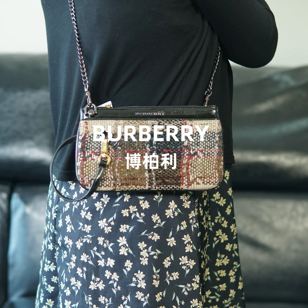 95新 BURBERRY/博柏利 单肩斜挎包/F3FY07206020/6020