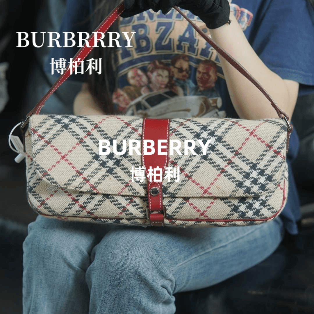 95新 BURBERRY/博柏利 手提腋下包/JJ06805041/5041