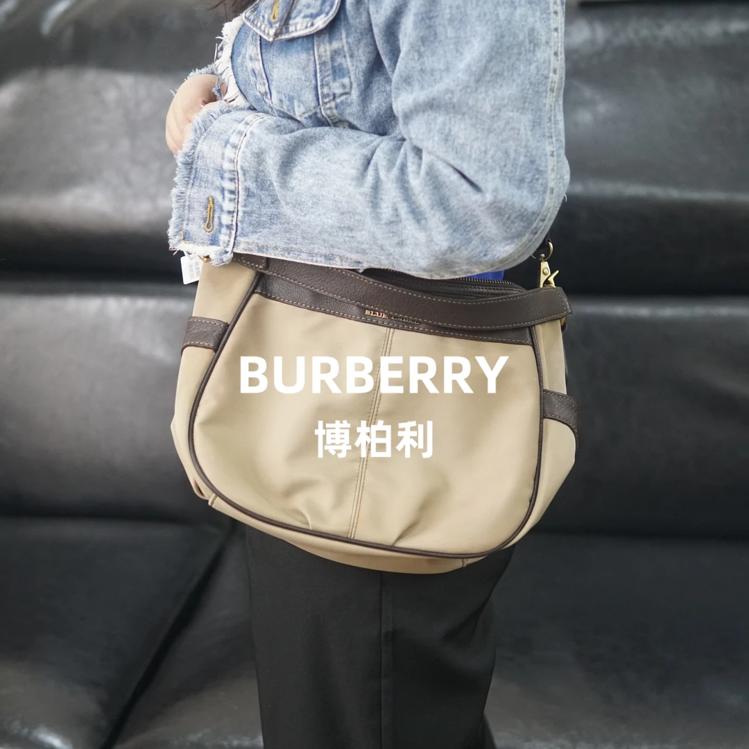 95新 BURBERRY/博柏利 巴宝莉/拼皮单肩包/ZG10211075/1075