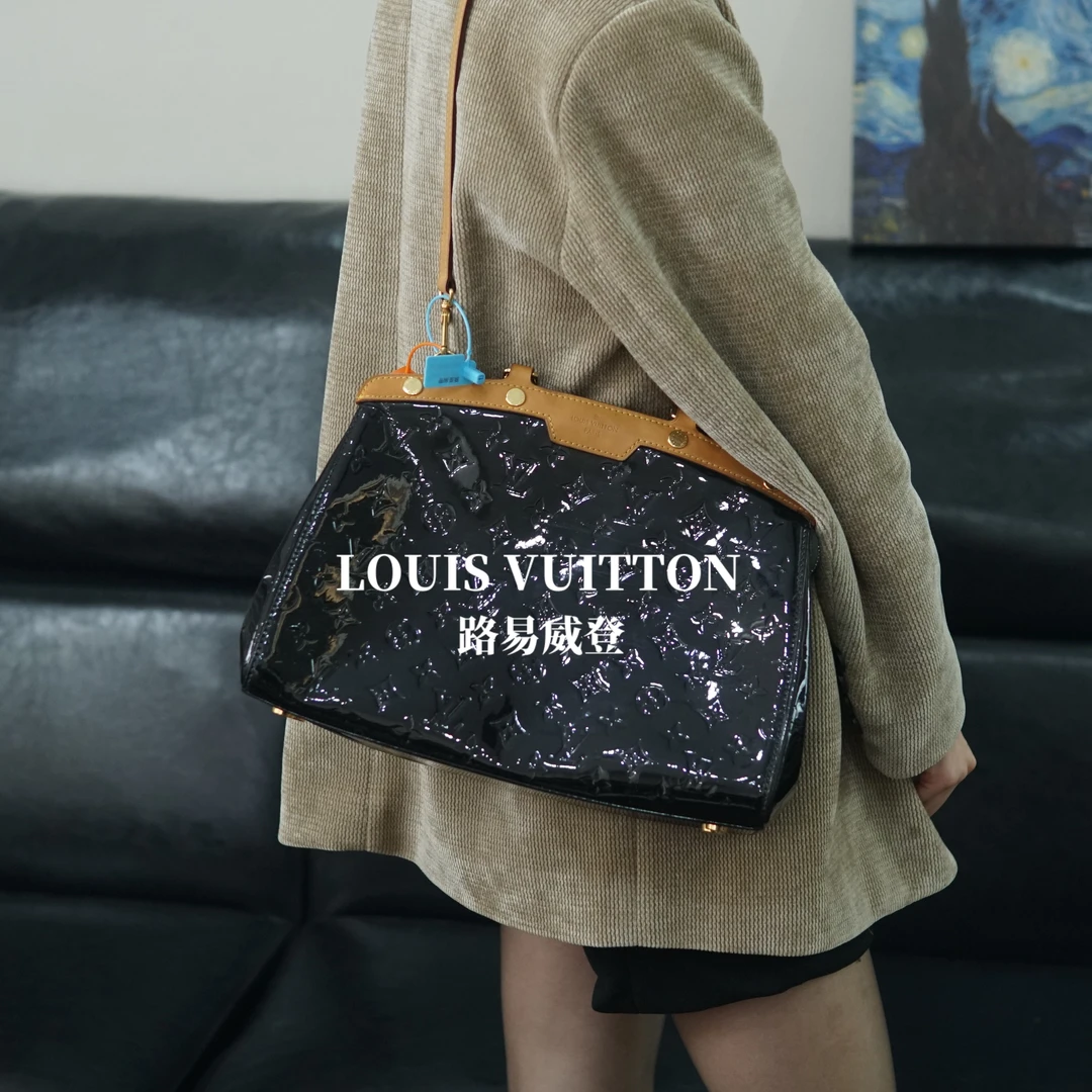 95新 LouisVuitton/路易威登 漆皮医生包/BB10705060/5060