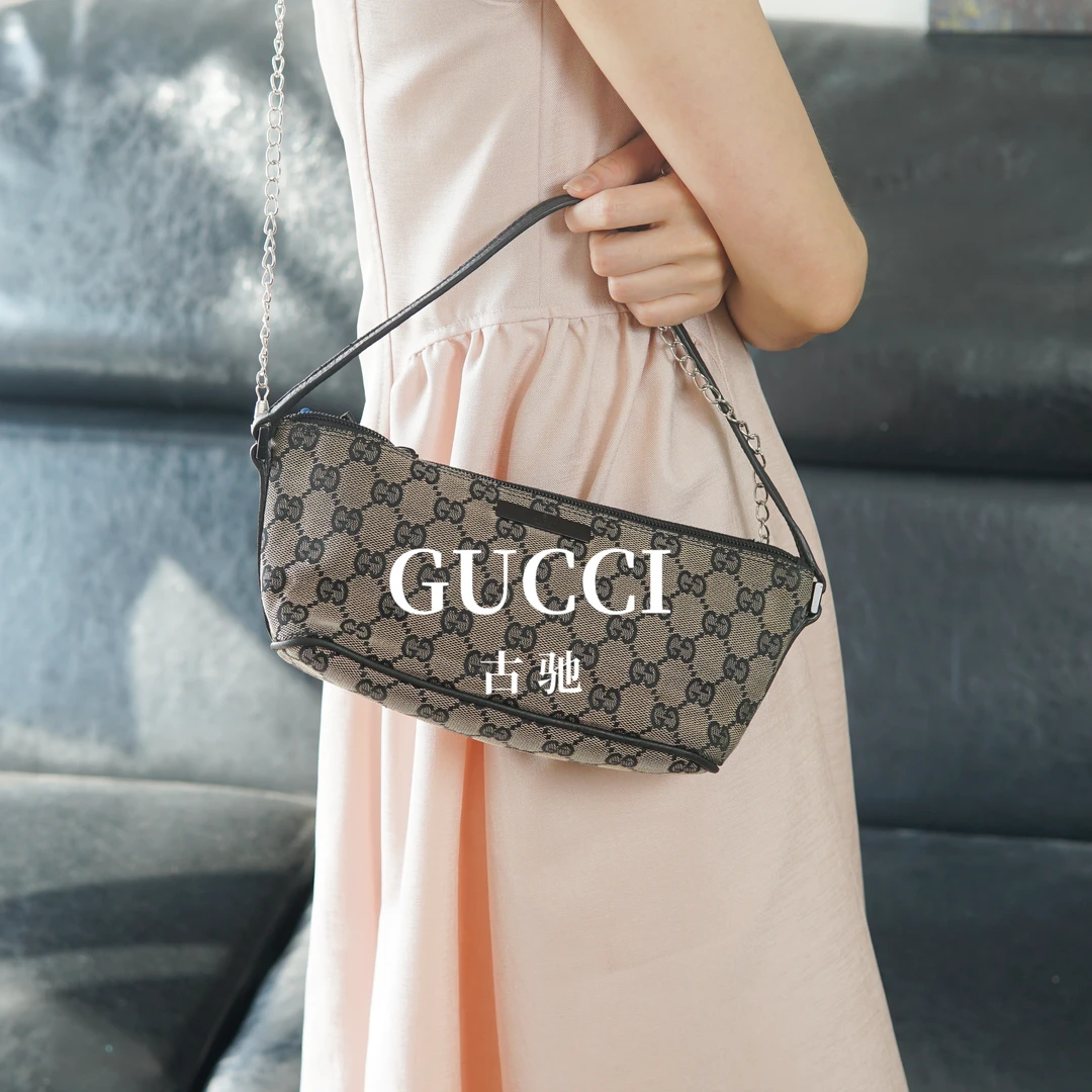95新 GUCCI/古驰 老花小船包/FYAR09505517/5517