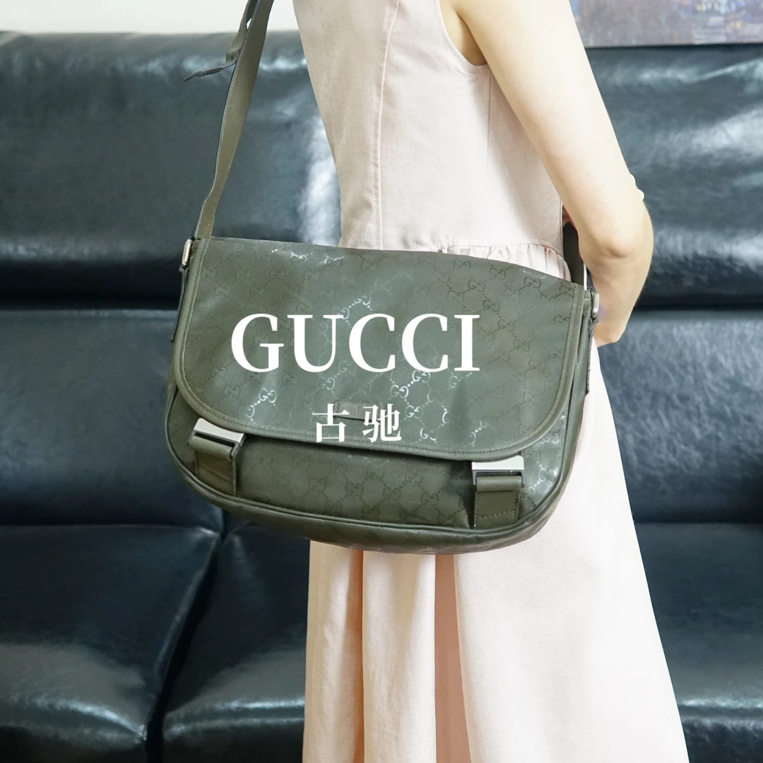 95新 GUCCI/古驰 翻盖斜挎包/ZZ09613080/3080