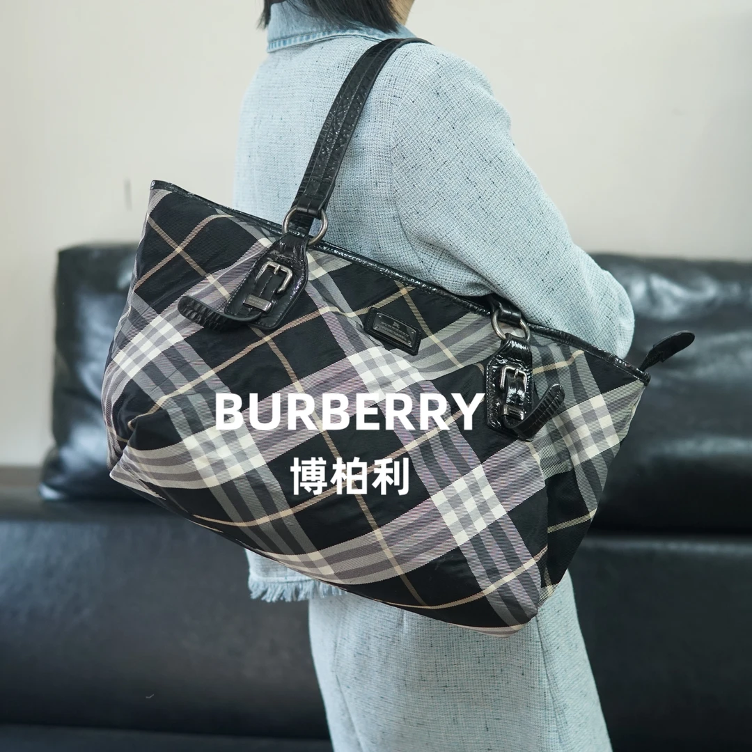 95新 BURBERRY/博柏利 格纹单肩包/ZR10401038/1038
