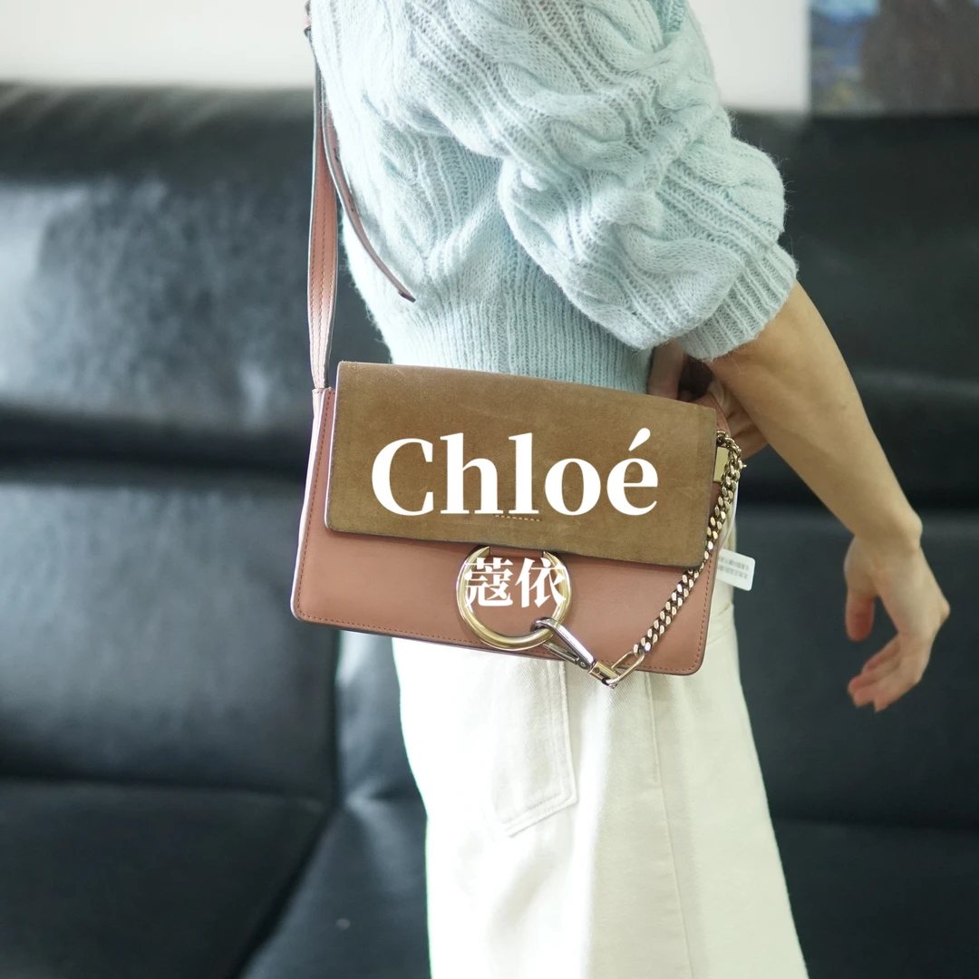 95新 Chloe/蔻依 拼色斜挎包/FYRX04615023/5023