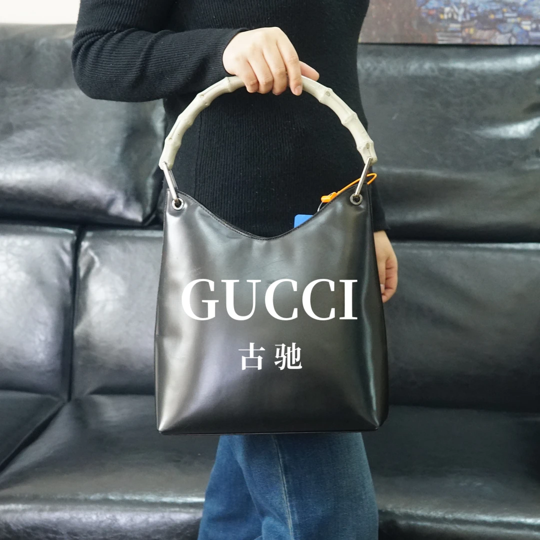 95新 GUCCI/古驰 黑色单肩包/F3LX04419507/9507优