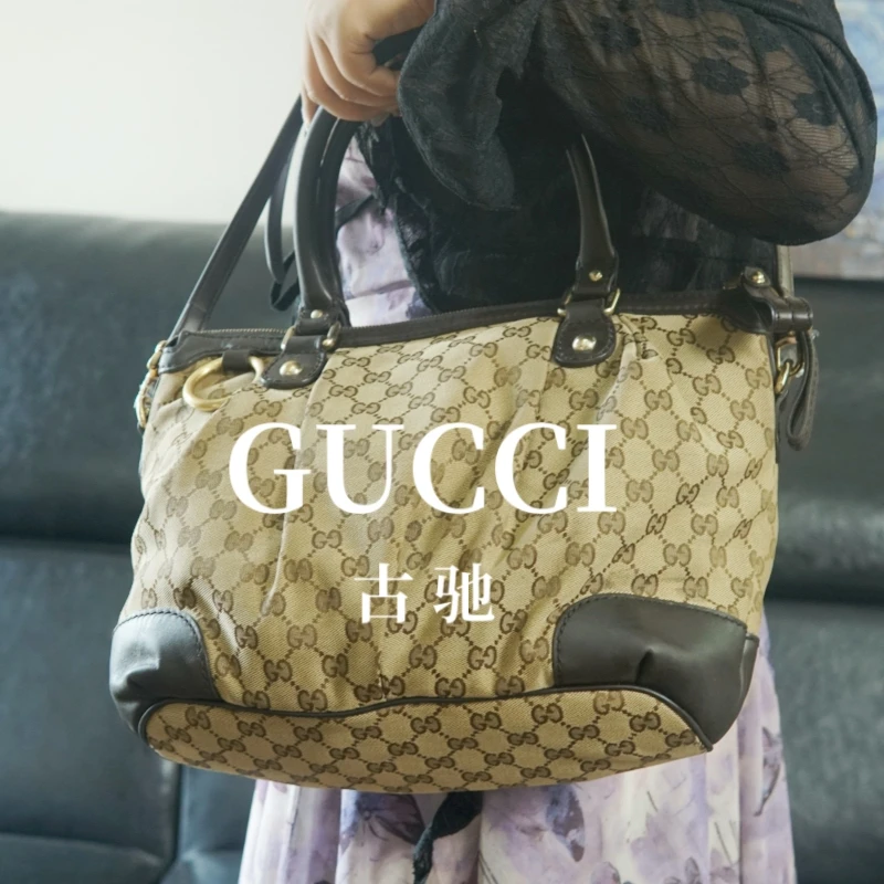 95新 GUCCI/古驰 老花单肩斜挎包/ZZ09317037/7037
