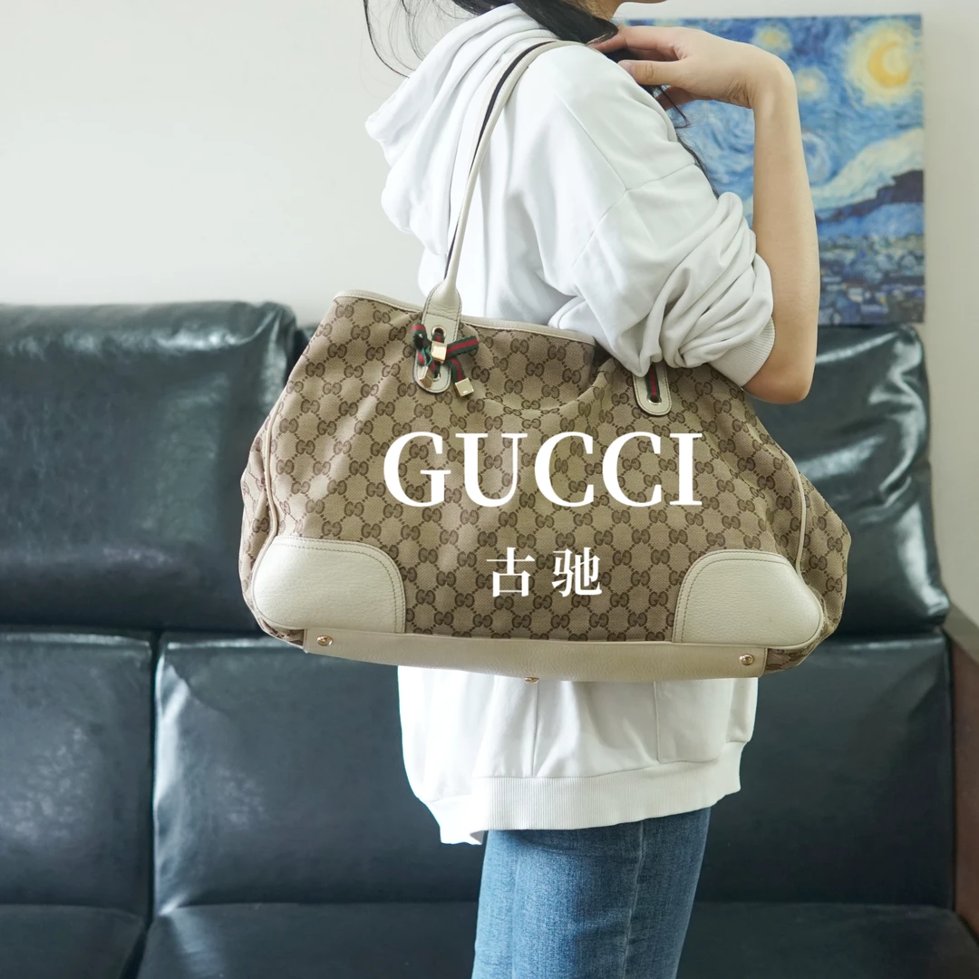 95新 GUCCI/古驰 老花拼皮单肩包/FYMZ09519004/9004