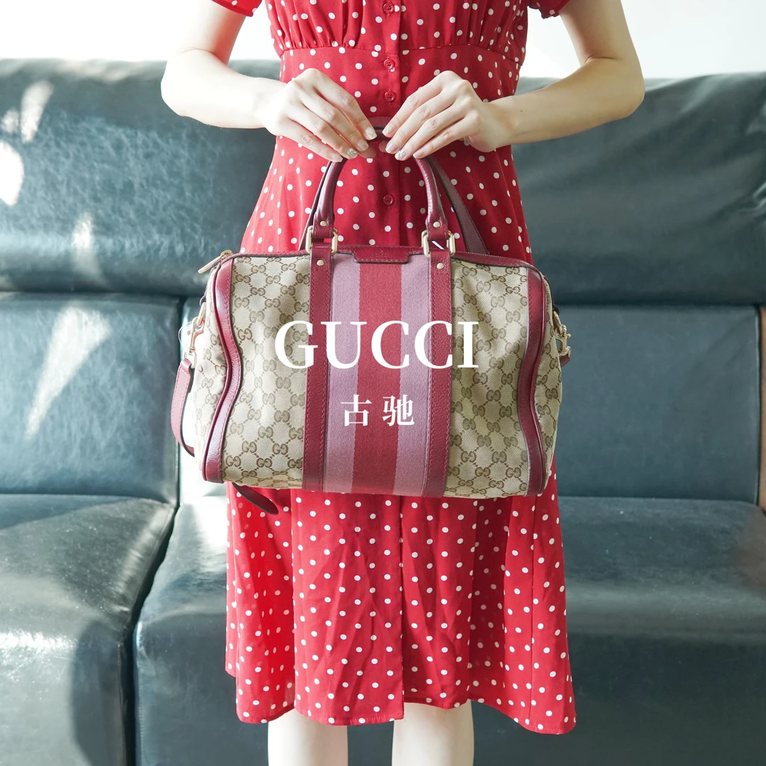 95新 GUCCI/古驰 波士顿枕头包/JH08716026/6026