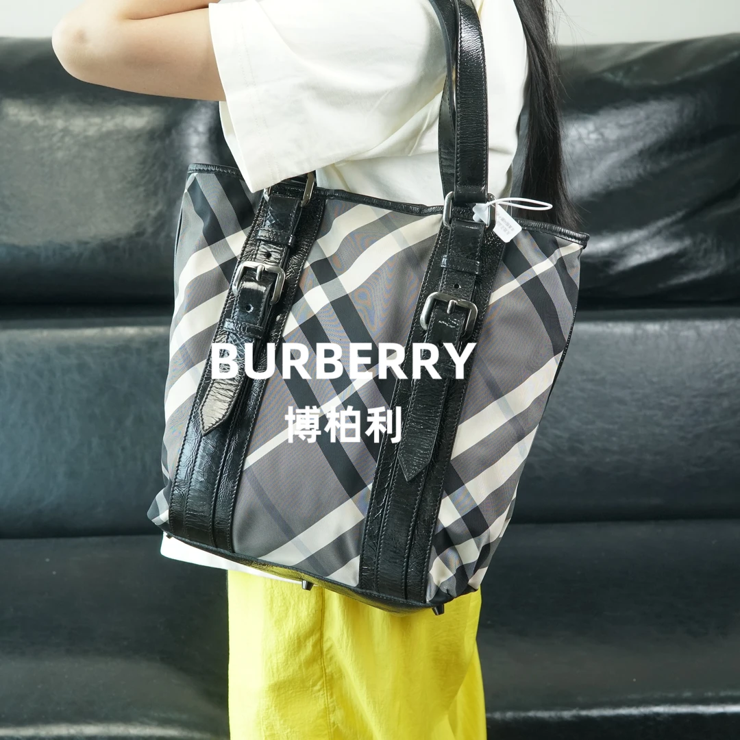 95新 BURBERRY/博柏利 格纹单肩包/DD07316583/6583