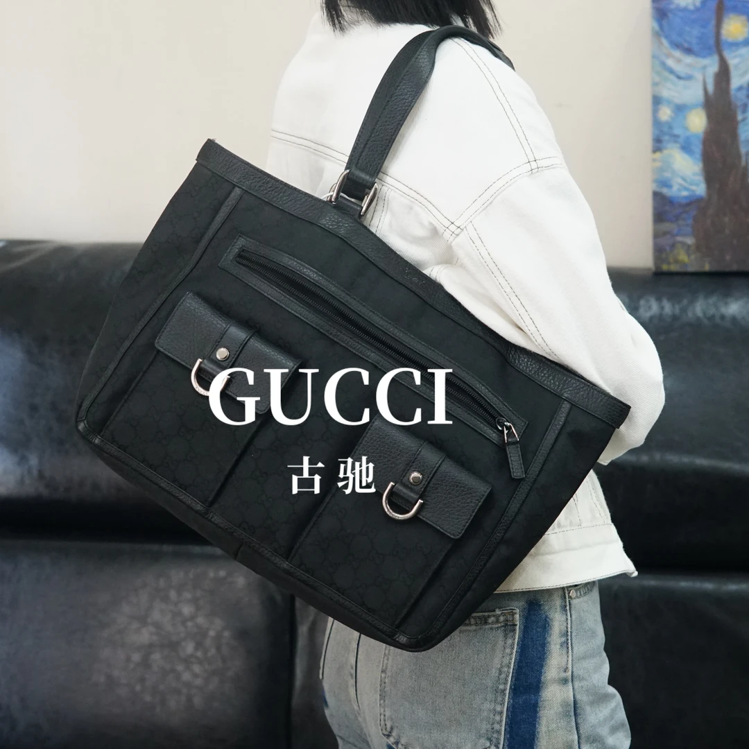95新 GUCCI/古驰 黑色单肩包/WT10625017/5017