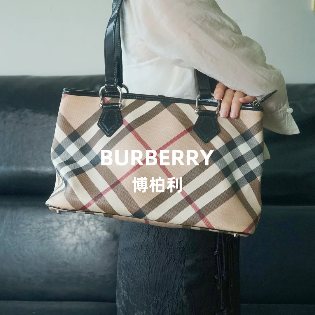 95新 BURBERRY/博柏利 格纹单肩包/F3CC05613025/3025