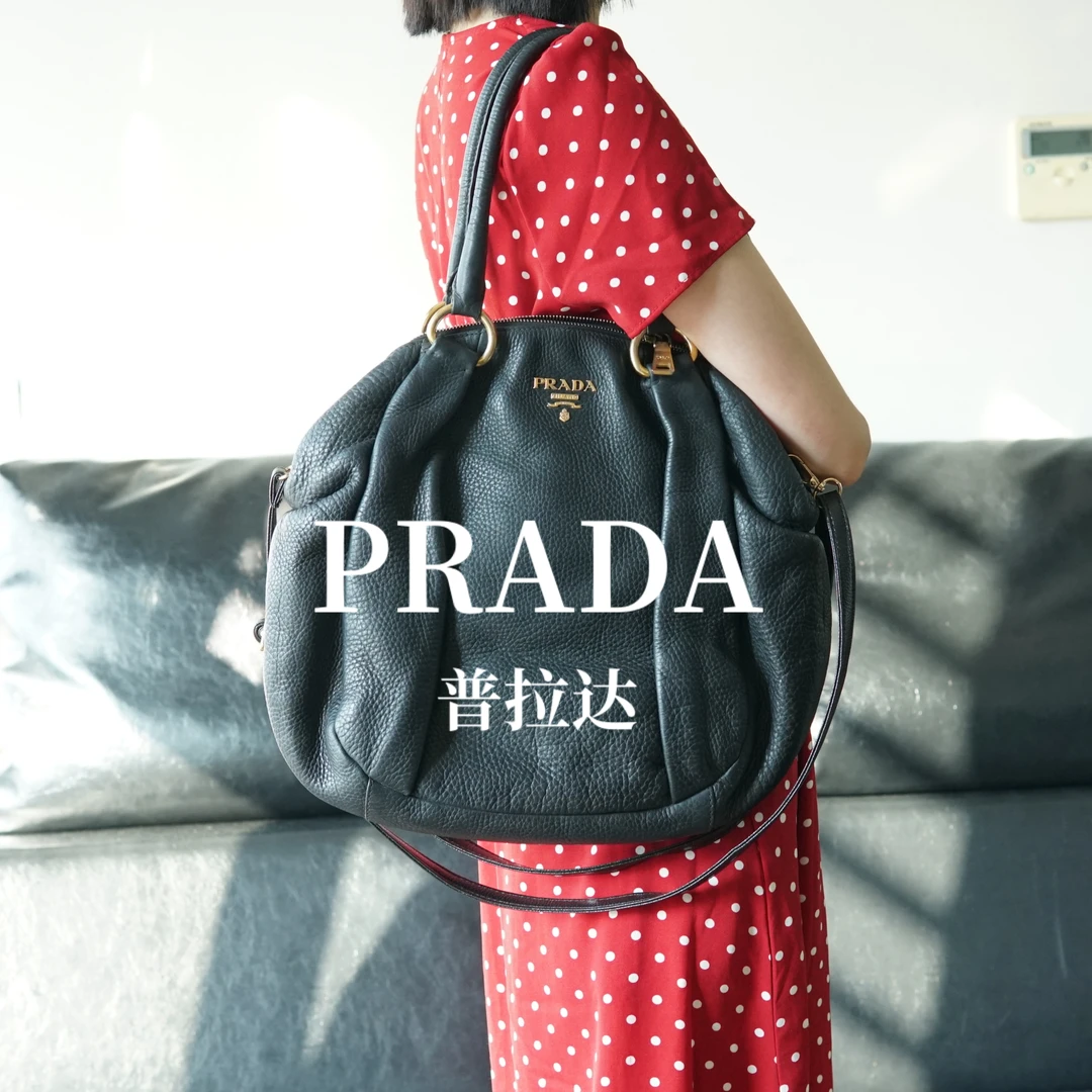 95新 Prada/普拉达 圆饼单肩托特包/XX08814039/4039