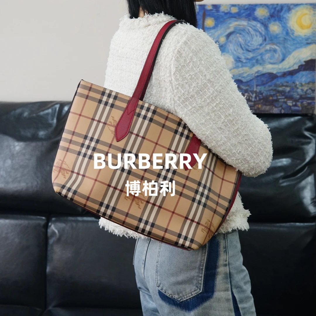 95新 BURBERRY/博柏利 巴宝莉/格纹单肩包/ZT10826010/6010