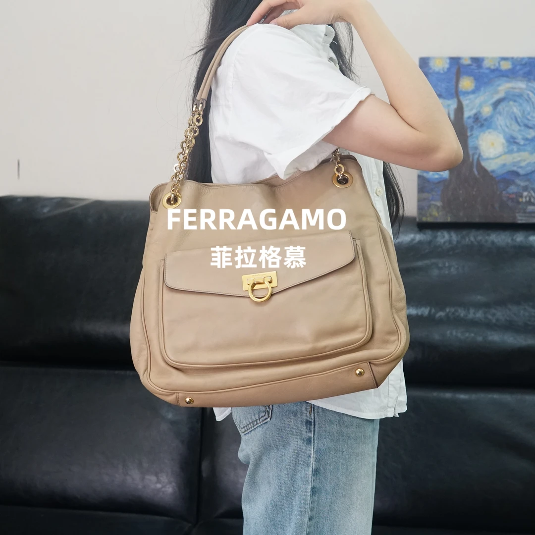 95新 FERRAGAMO/菲拉格慕 单肩包/BB09521037/1037