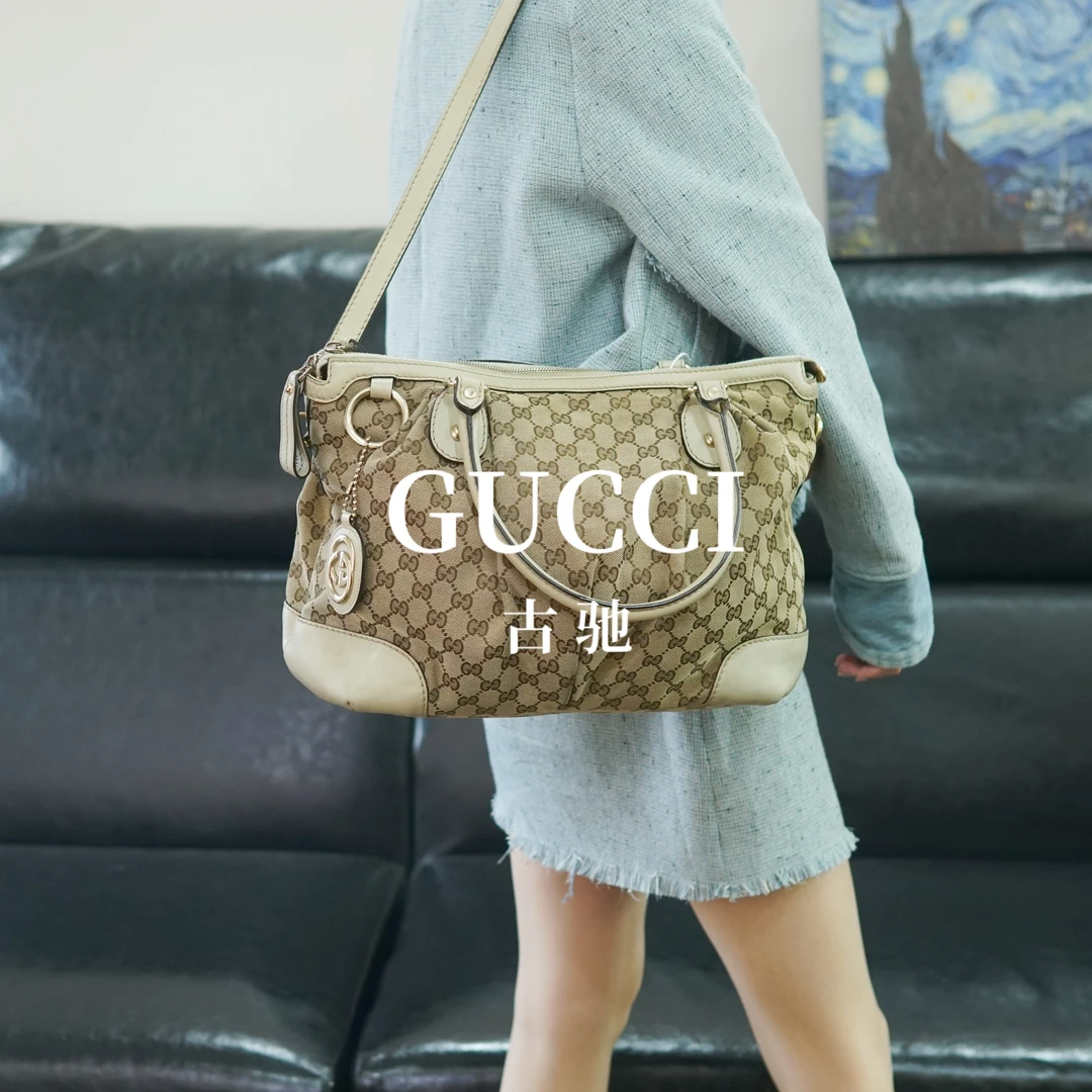 95新 GUCCI/古驰 老花斜挎包/ZS10602090/2090