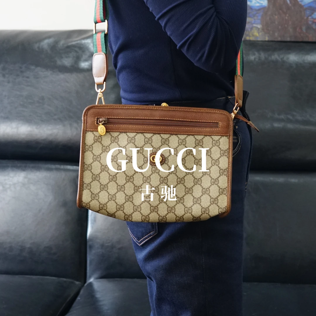 95新 GUCCI/古驰 老花斜挎包/JJ10829102/9102