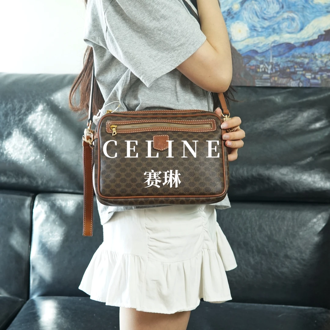 95新 Celine/思琳 老花斜挎包/JJ09403103/3103