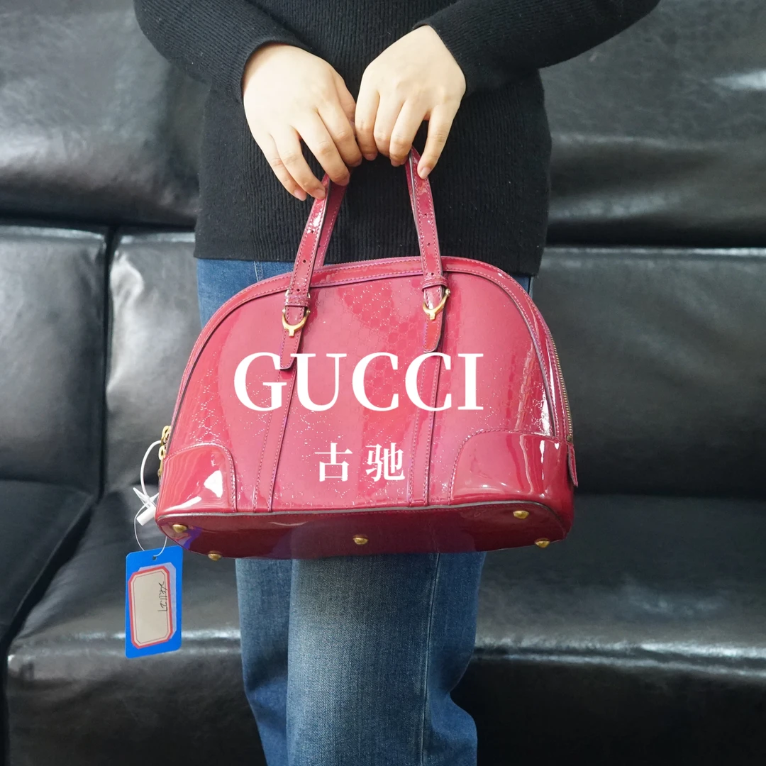 95新 GUCCI/古驰 红色贝壳包/FYYH11408574/8574