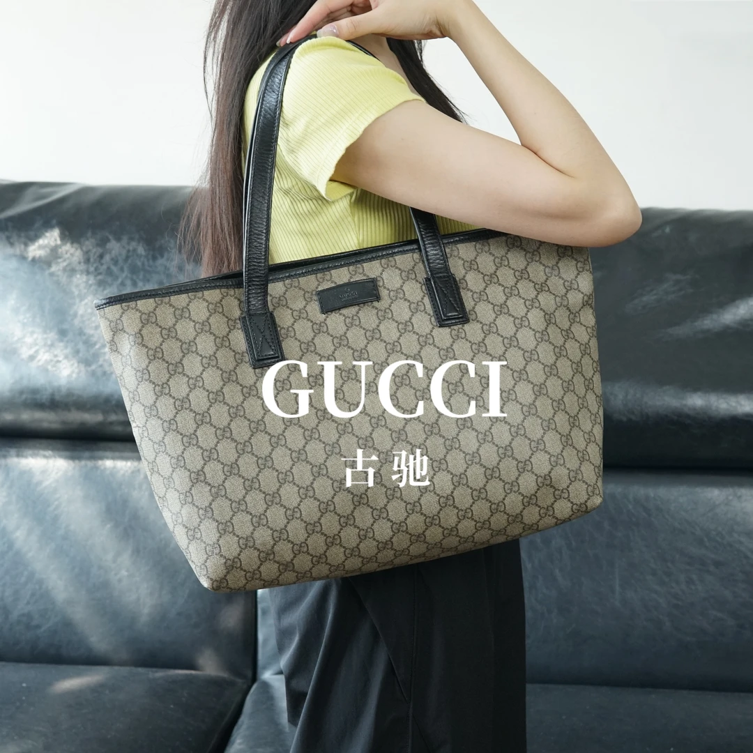 95新 GUCCI/古驰 单肩托特包/CZ07621037/1037