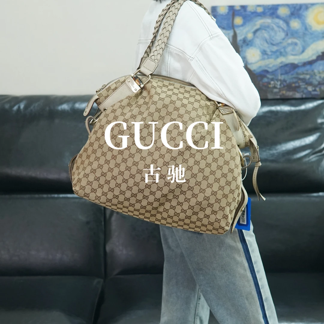 95新 GUCCI/古驰 老花手提单肩包/THWP08519035/9035