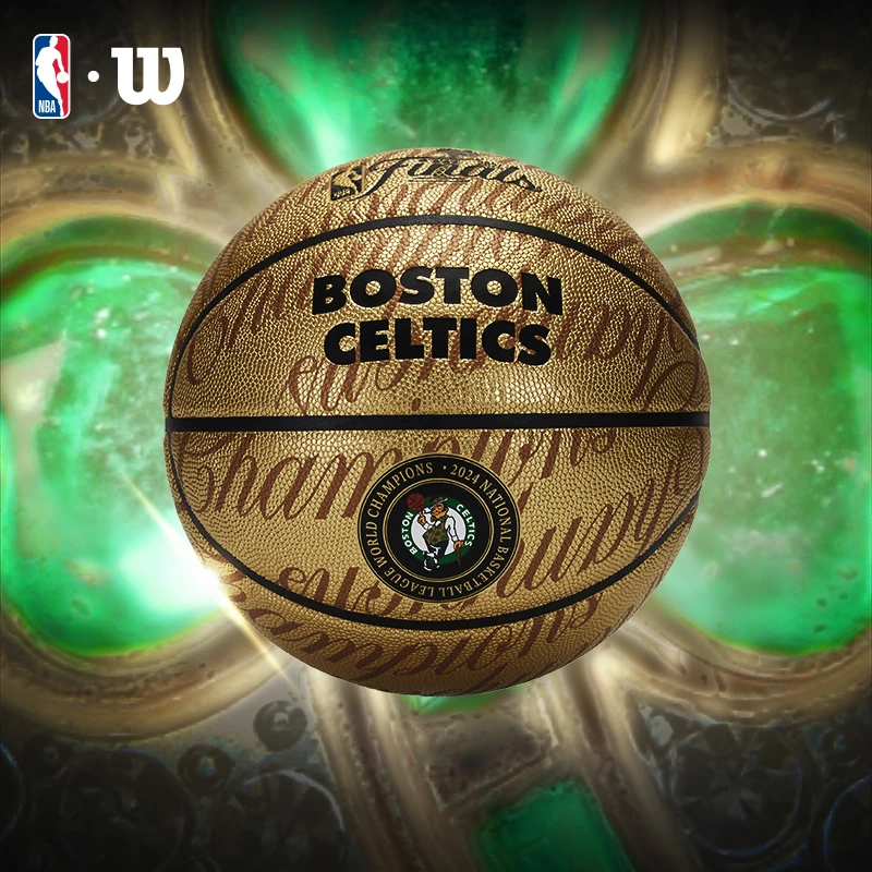 Wilson威尔胜官方24新款NBA总冠军凯尔特人纪念篮球限量收藏礼盒