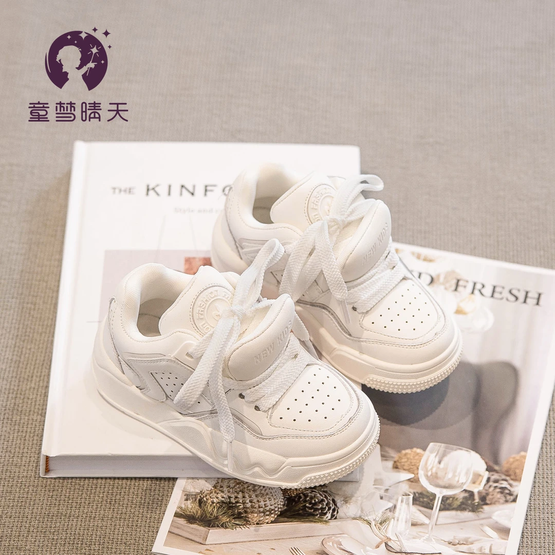 女童鞋运动鞋2023春秋新款儿童鞋子男童轻便防滑老爹鞋秋款中大童