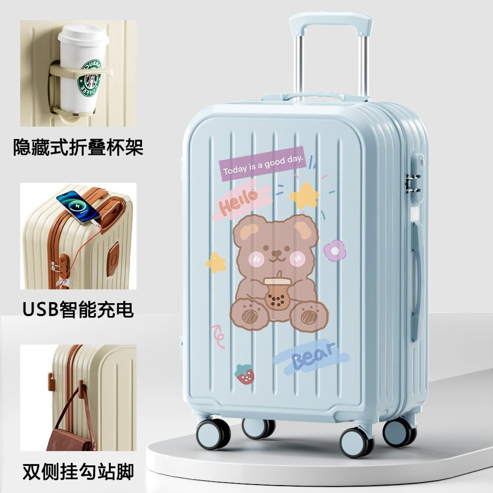高颜值定制网红儿童行李箱女孩2024新款旅行箱可爱小型登机箱卡通