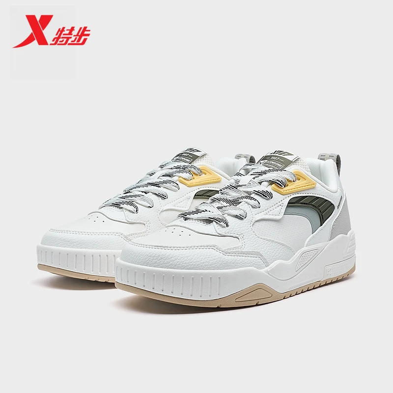 【启浪lite】特步丨25春季新款户外休闲百搭透气潮流休闲鞋运动板鞋