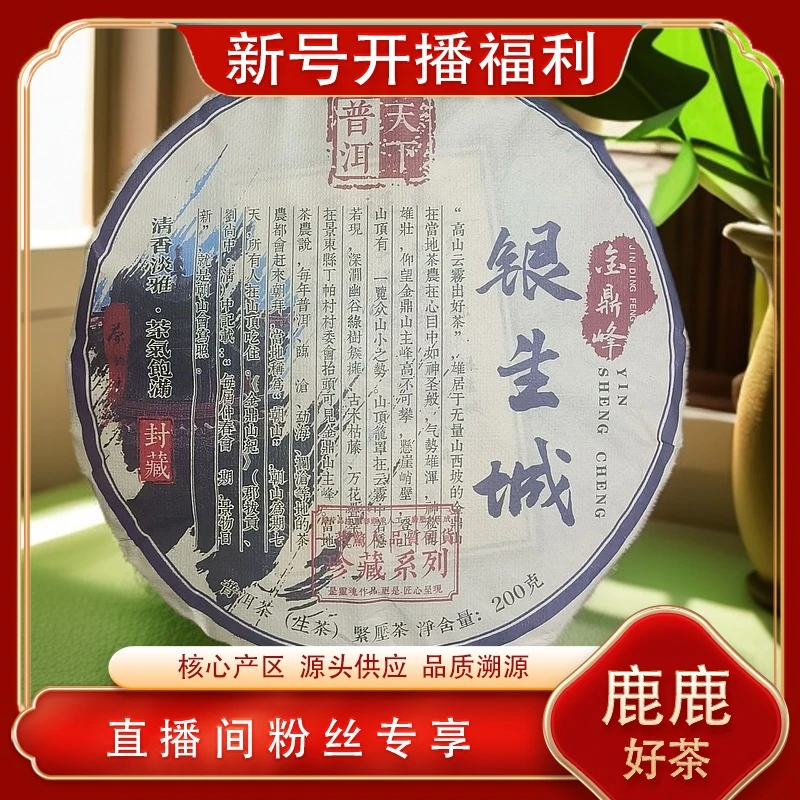 普洱天下 银生城金鼎峰生茶200g/饼 源头七子饼 山野茶韵