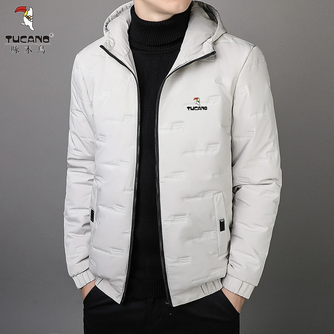 啄木鸟男士棉服秋冬季2023新款短款连帽韩版时尚保暖棉袄外套棉衣