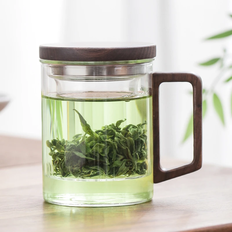MULTIPOTENT最新款分离办公杯带盖高端男士专用泡茶杯会杯 400ml