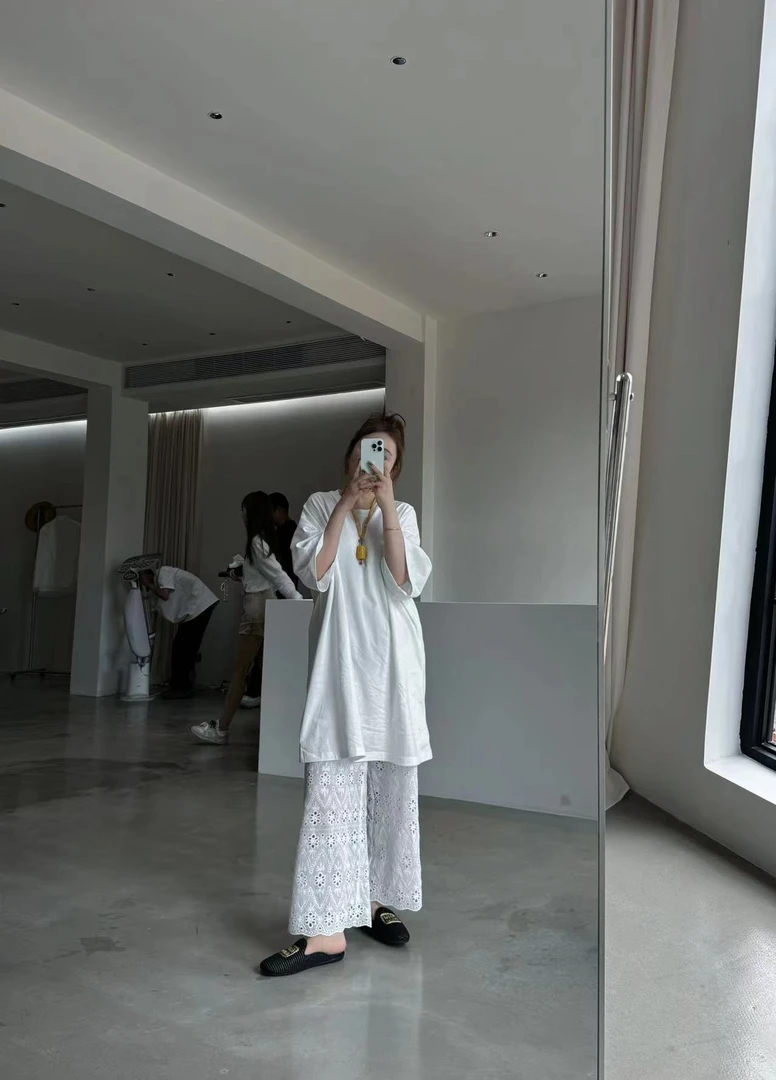 十三行白白家-夏季新款百搭高级感九分裤#6780