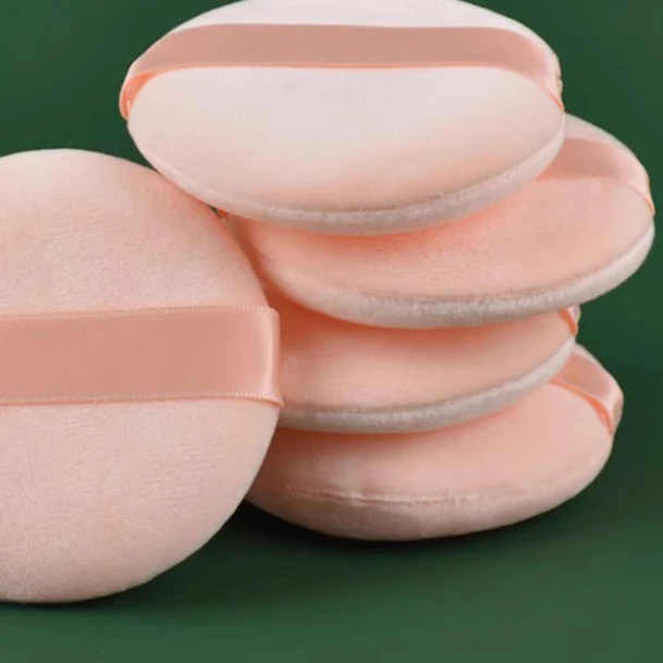 小粉扑影楼化妆师专用粉扑大号圆形勾手套干粉扑蜜粉定妆散粉