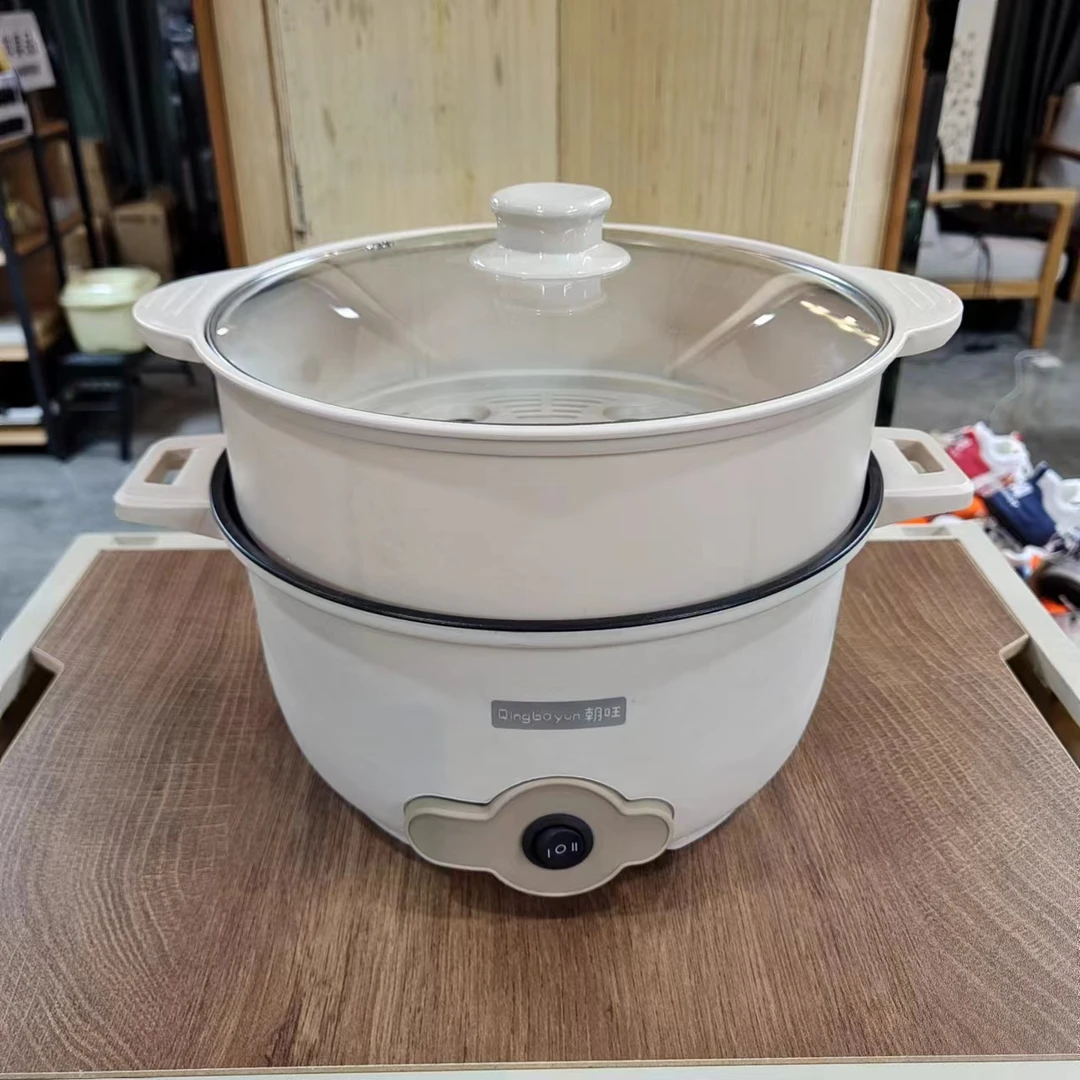 LL电煮锅多功能一体家用电热锅外卖火锅电炒锅蒸锅不粘电锅