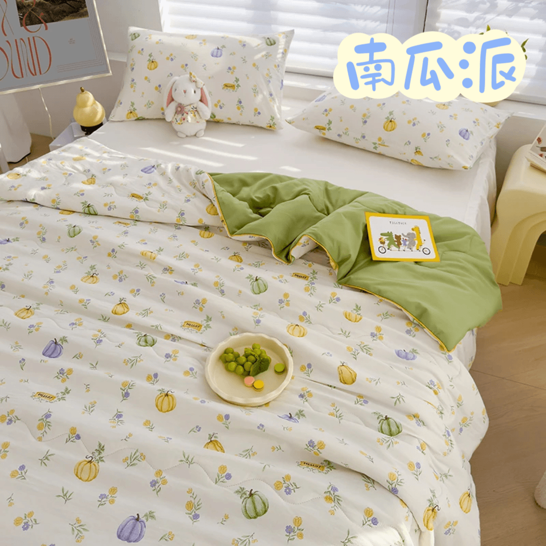 【南瓜派】200*230四季柔软春秋被夏凉被简约法式空调被床品  