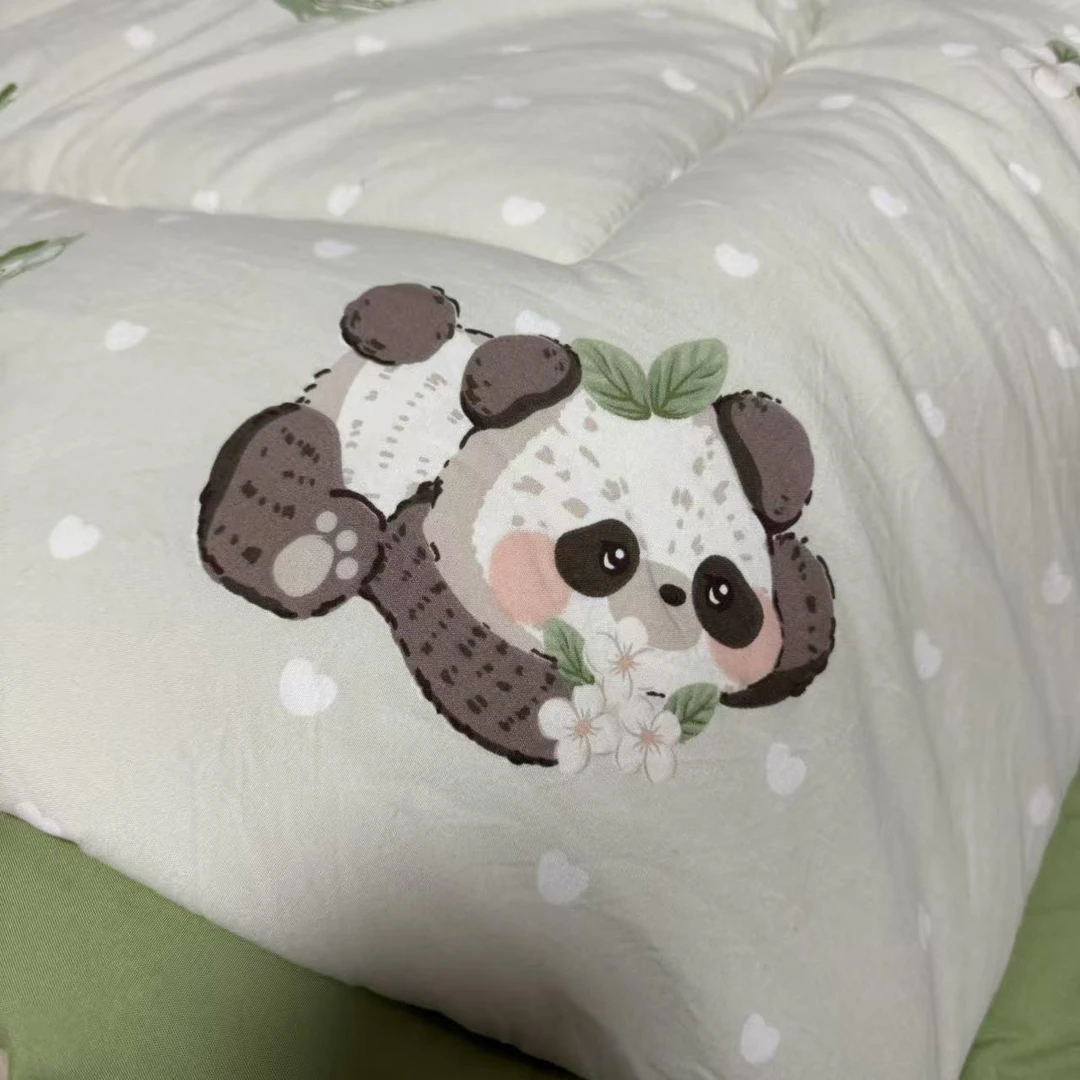 【抹茶熊猫】200*230四季柔软亲肤春秋被冬被
