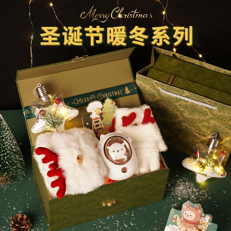 女生生日圣诞礼物实用走心送女朋友闺蜜小众又高级暖冬围巾伴手礼