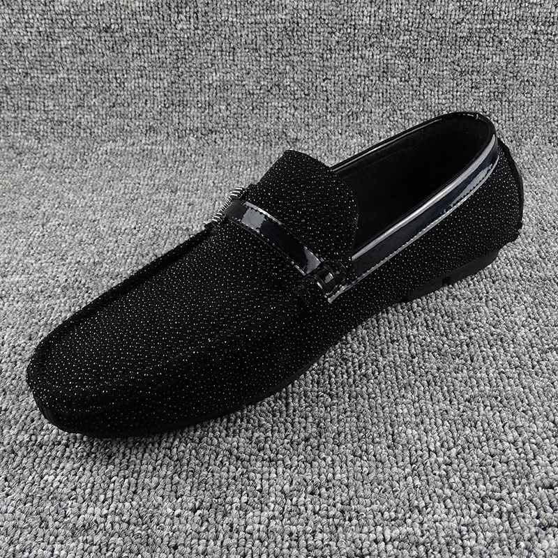 清仓捡漏男士豆豆鞋真皮软底透气一脚蹬男鞋磨砂皮鞋男休闲鞋男款