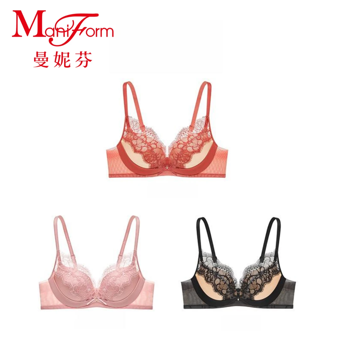 【亚楠专属】曼妮芬长三角聚拢文胸软钢圈聚拢蕾丝内衣20812291