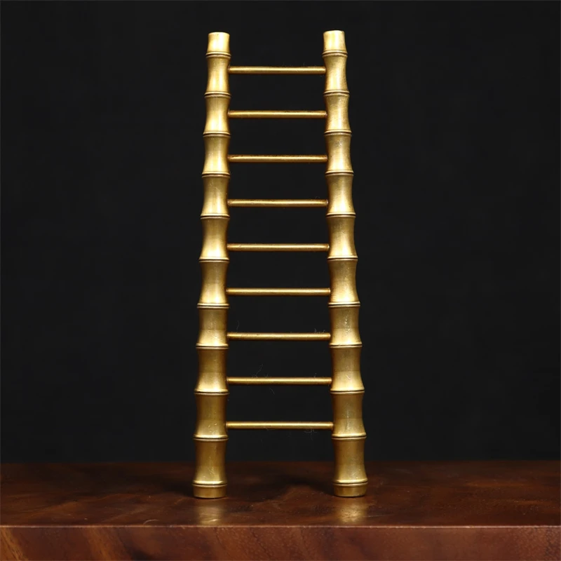纯铜云梯步步高升梯子摆件乔迁之喜新居搬家入宅工艺品布置装饰
