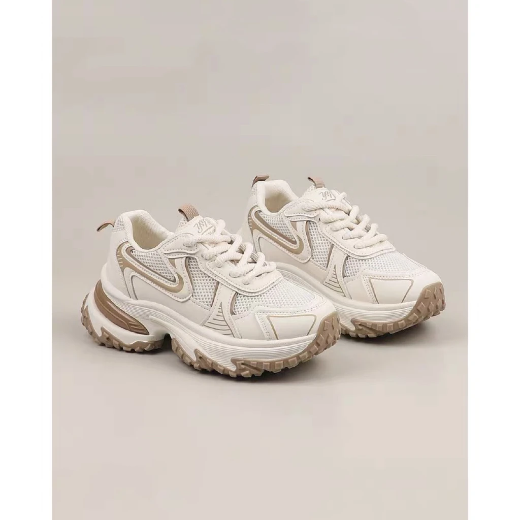 XUZHI煦芝 厚底老爹鞋女2024新款秋季轮胎底运动鞋9008-1