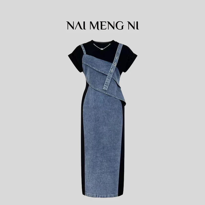 【肉肉】 26N9633 女装公主气质时尚夏季春夏性感甜美连衣裙