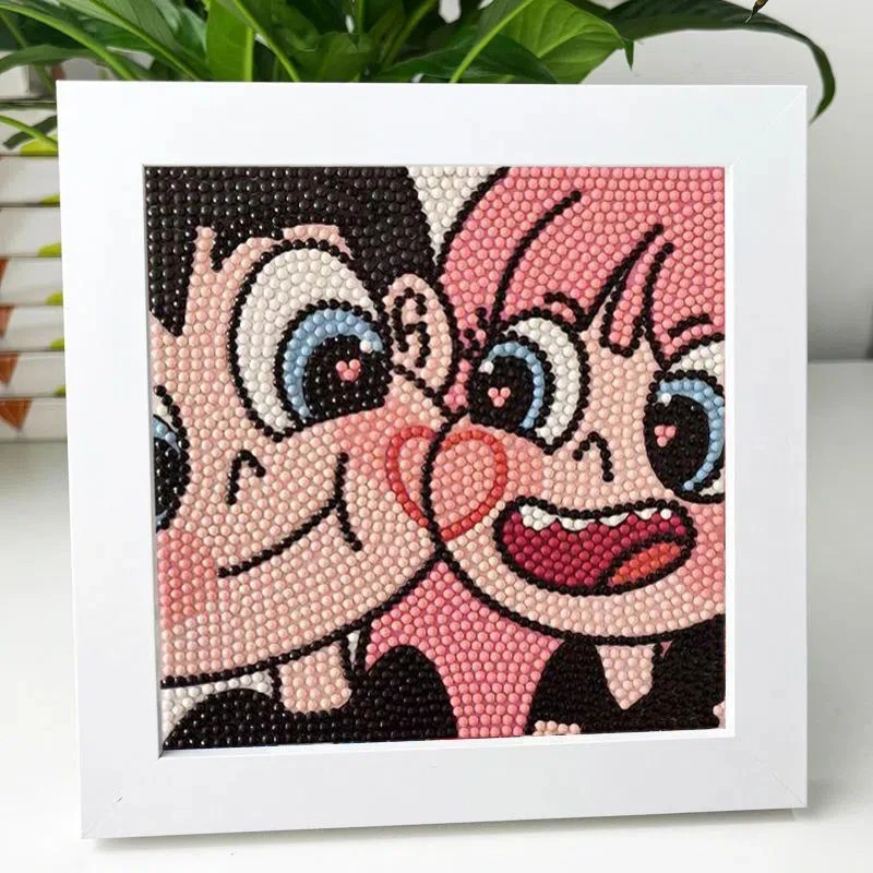 钻石画DIY手工满钻带框情侣送男女朋友礼物自己动手自粘砖石画